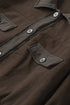 Turn Down Collar Buttoned Shirt Jacket